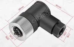 M12 connector waterproof male and female connector 8 pins m12 &phi;20 pg7
