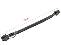 6PIN to 8PIN Server Power Cable Graphics Card Cable Mesh Sleeve Protection 22cm