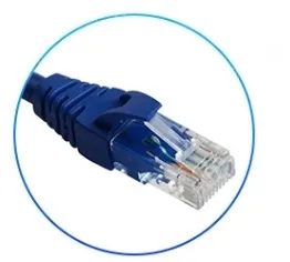 CAT5e network cable computer broadband router 8-core twisted pair network cable 1m dark blue